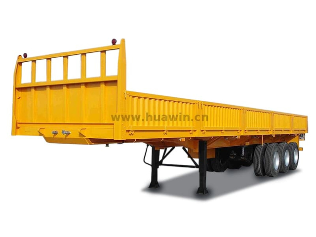 Vente chaude à 3 essieux Semi-remorque de paroi latérale