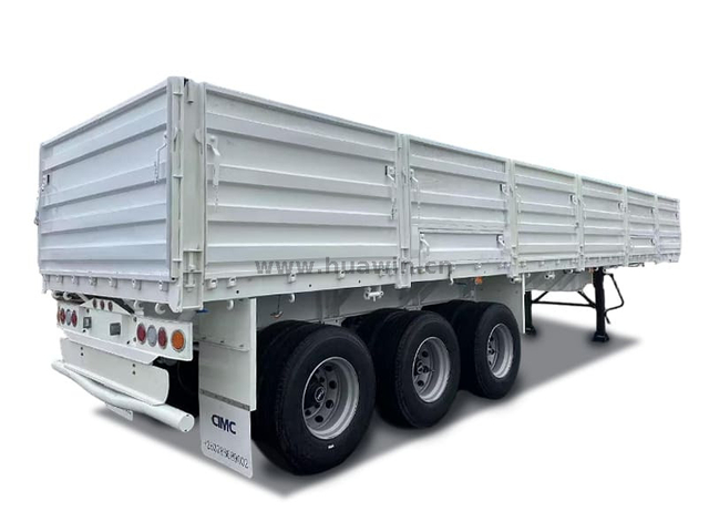 3 essieux semi-remorque de la paroi latérale de 40 pieds