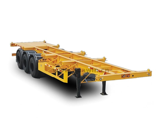 Semi-remorque de conteneur squelettique de 40 pi 3 aal